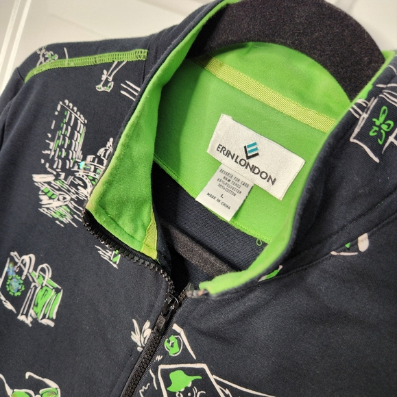 Women's Erin London Embellished Zip Up Jacket Size Large - Picture 2 of 7